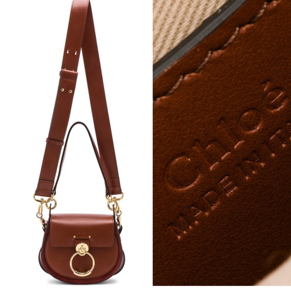 Chloe Small Tess Shiny Calfskin Shoulder Bag NWT - Picture 5 of 8